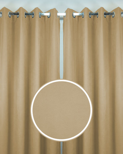 Rubina Dimout Fabric Ring Curtain (Ready Made)