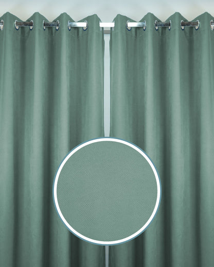 Rubina Dimout Fabric Ring Curtain (Ready Made)