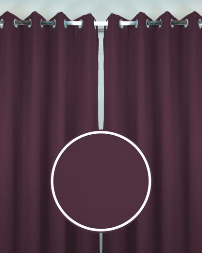 Rubina Dimout Fabric Ring Curtain (Ready Made)