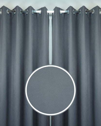 Rubina Dimout Fabric Ring Curtain (Ready Made)