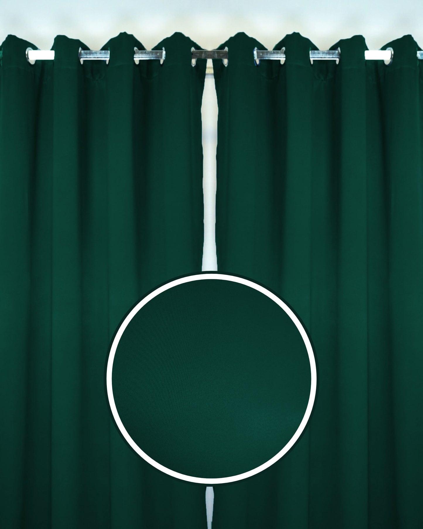 Rinova Dimout Fabric Ring Curtain (Ready Made)