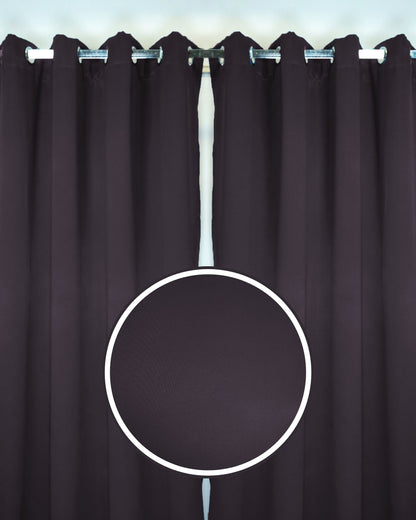 Rinova Dimout Fabric Ring Curtain (Ready Made)