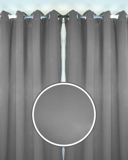 Rinova Dimout Fabric Ring Curtain (Ready Made)