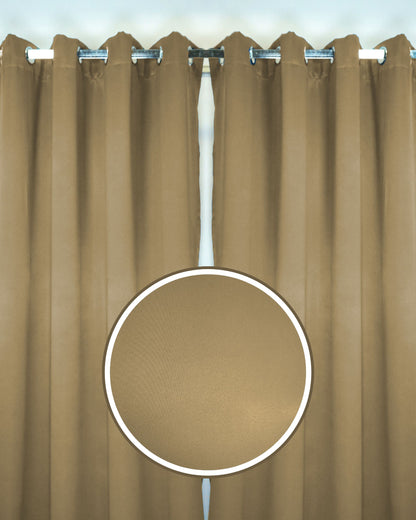 Rinova Dimout Fabric Ring Curtain (Ready Made)