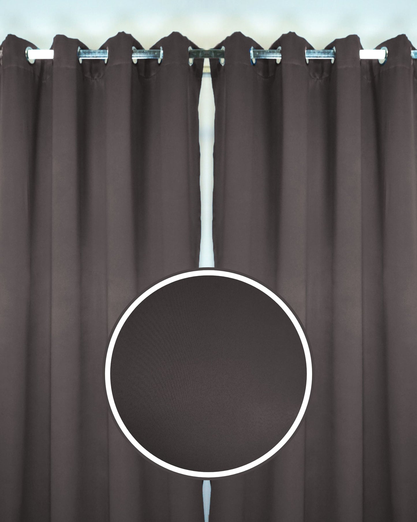 Rinova Dimout Fabric Ring Curtain (Ready Made)