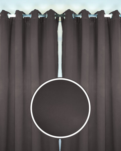 Rinova Dimout Fabric Ring Curtain (Ready Made)