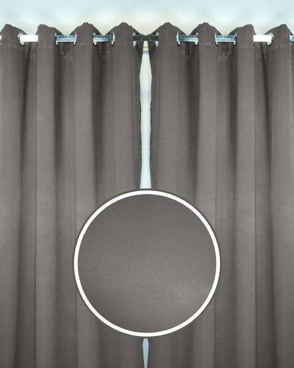 Rinova Dimout Fabric Ring Curtain (Ready Made)