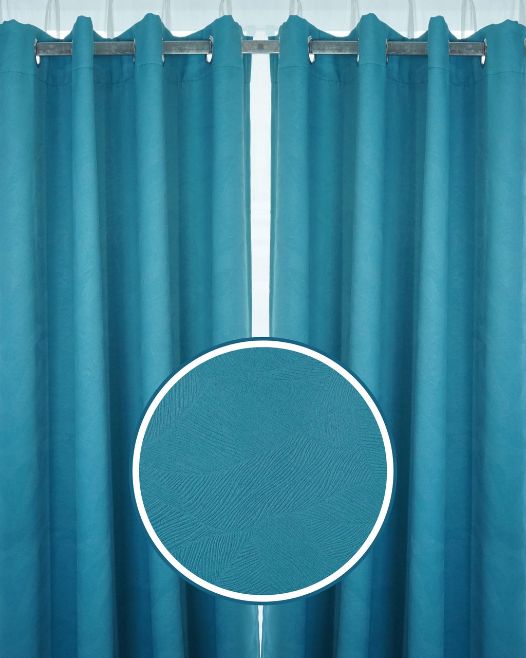 Rosella Dimout Fabric Ring Curtain (Ready Made)