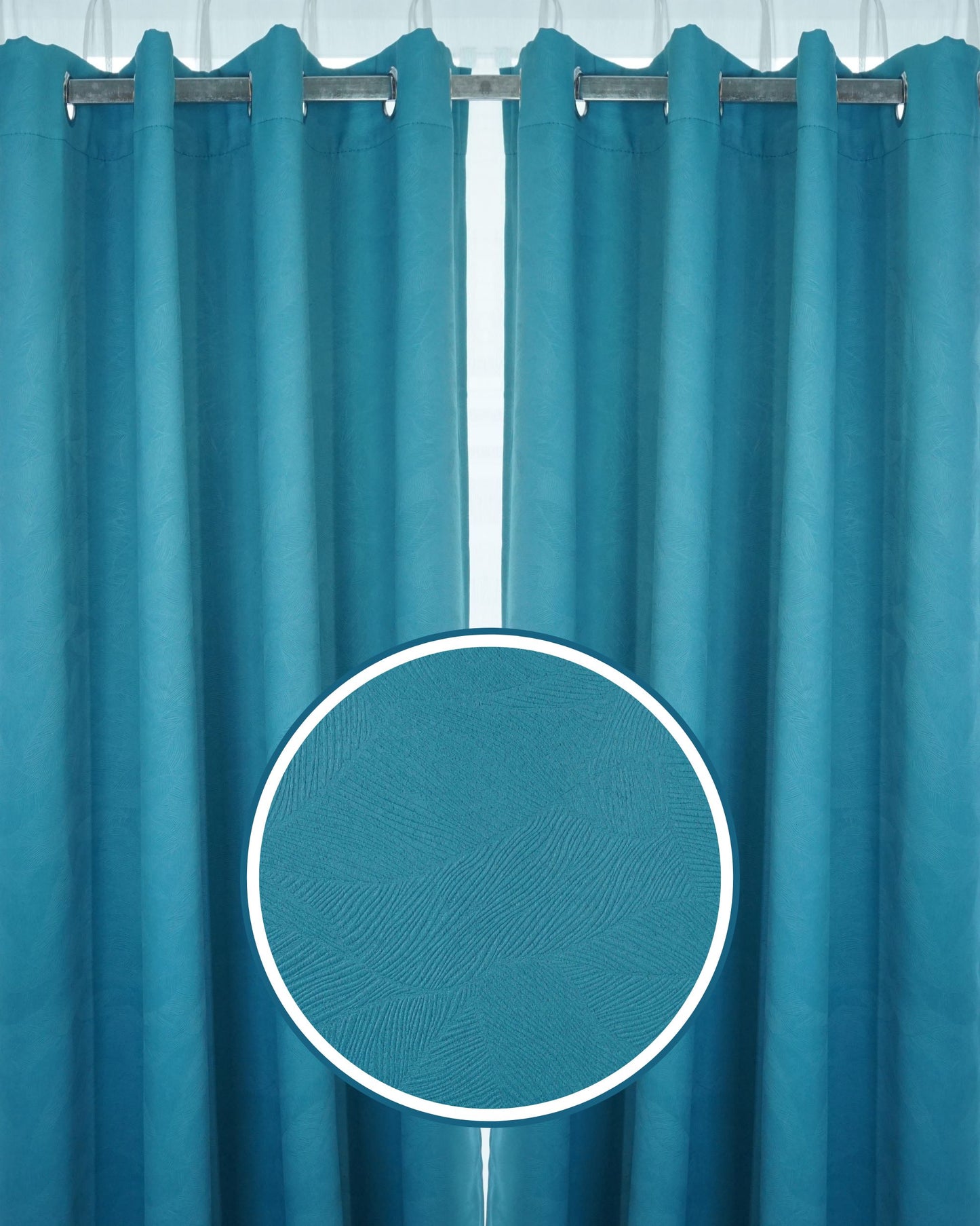 Rosella Dimout Fabric Ring Curtain (Ready Made)