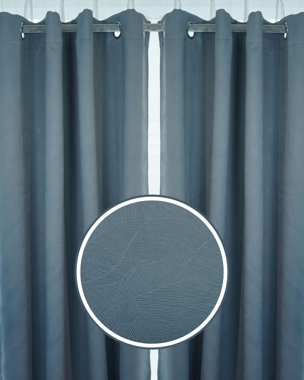 Rosella Dimout Fabric Ring Curtain (Ready Made)