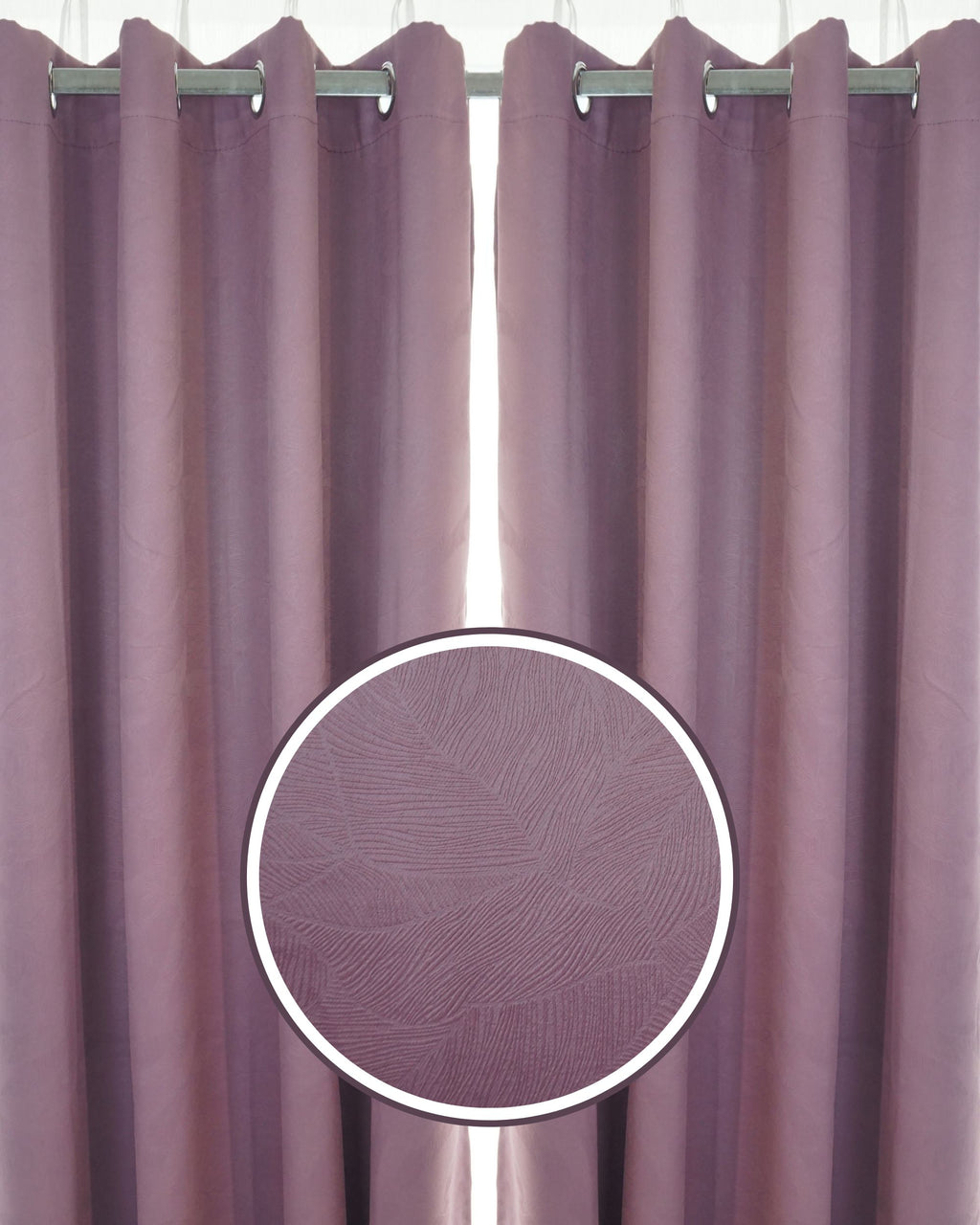 Rosella Dimout Fabric Ring Curtain (Ready Made)