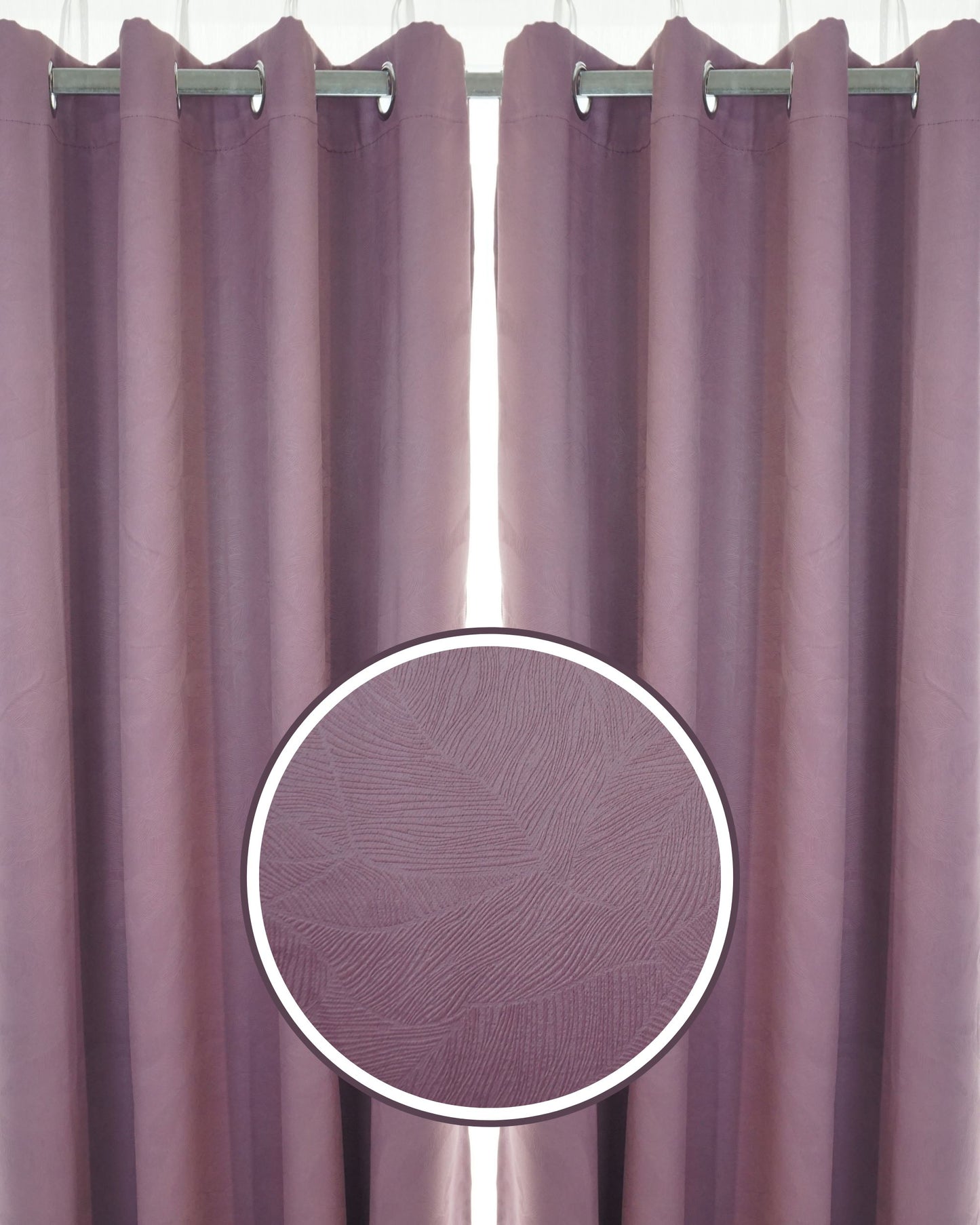 Rosella Dimout Fabric Ring Curtain (Ready Made)