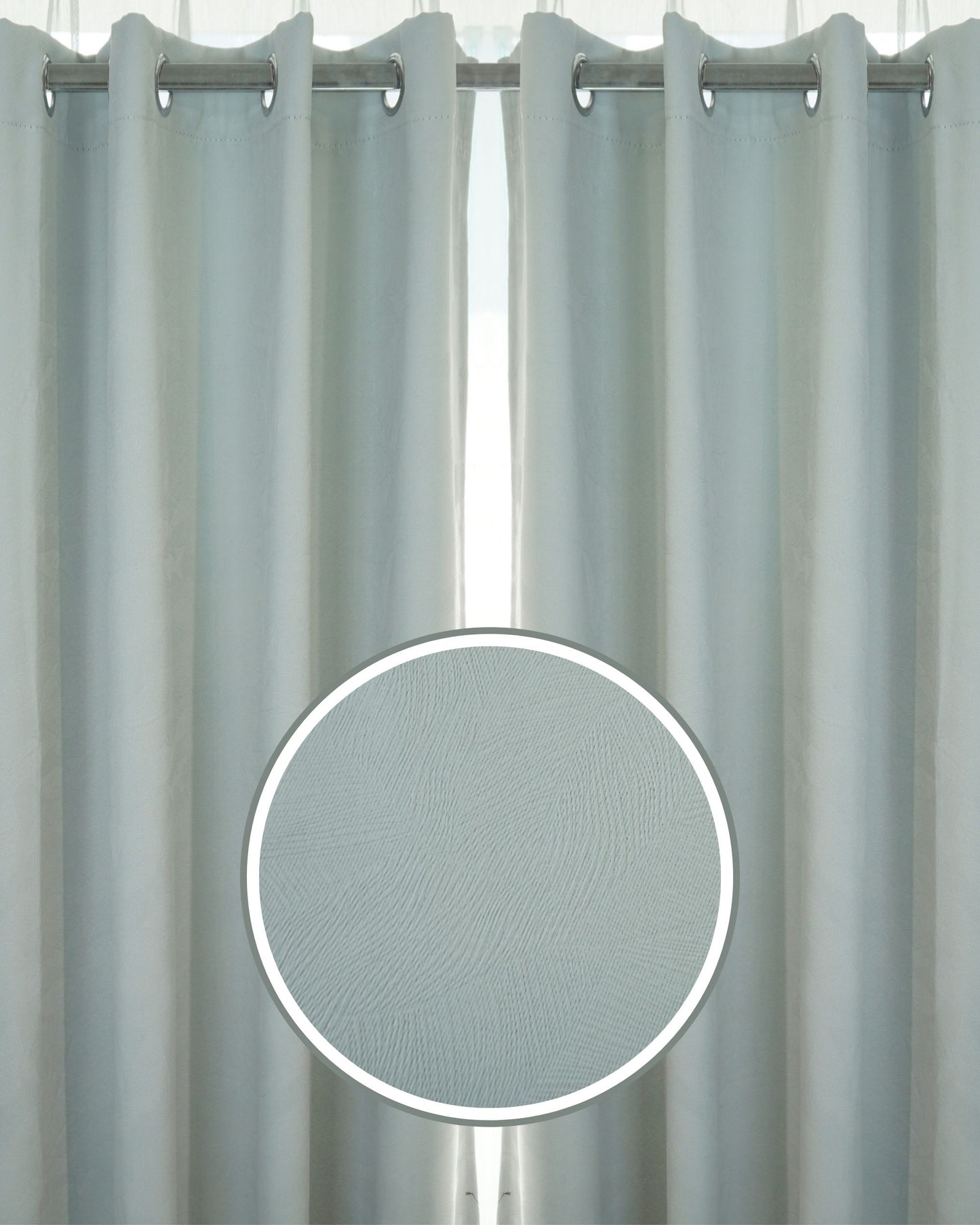 Rosella Dimout Fabric Ring Curtain (Ready Made)