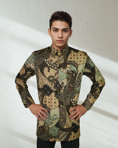 Dewi Nusantara Kemeja Batik Long Sleeve - Regular Fit