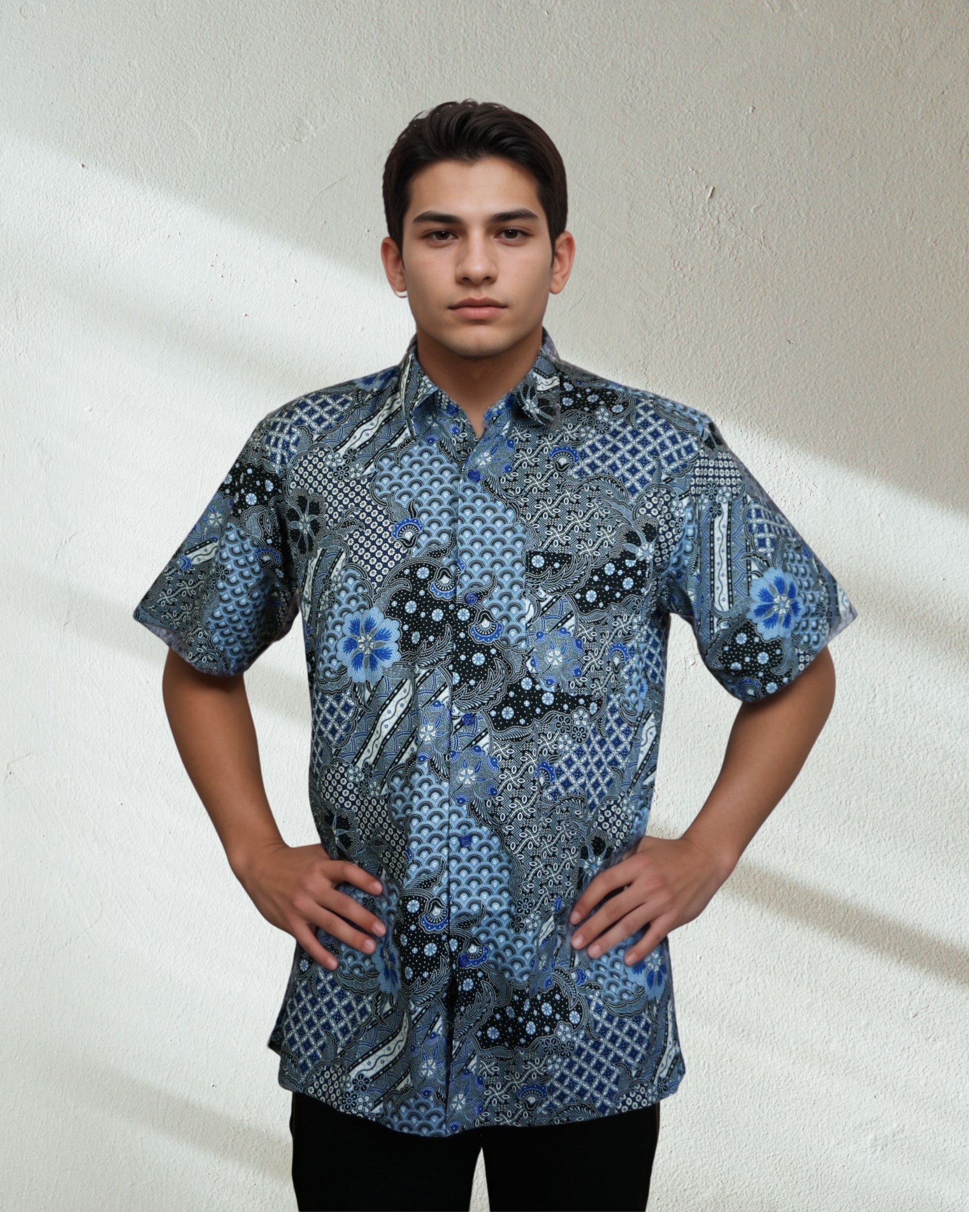 Baju Batik Cotton Dewi Nusantara Short Sleeve