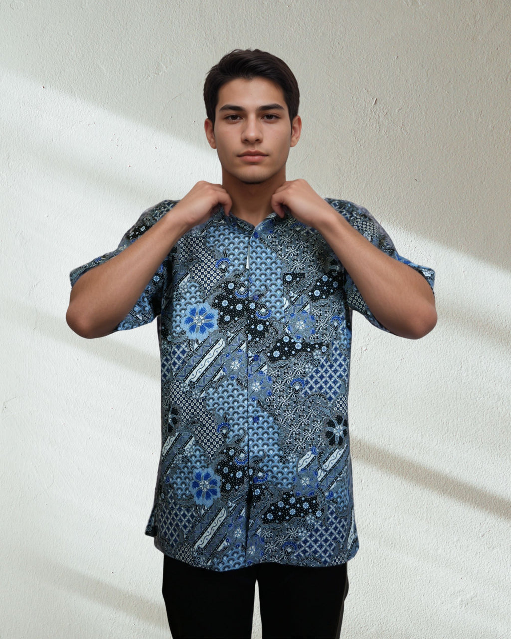 Baju Batik Cotton Dewi Nusantara Short Sleeve