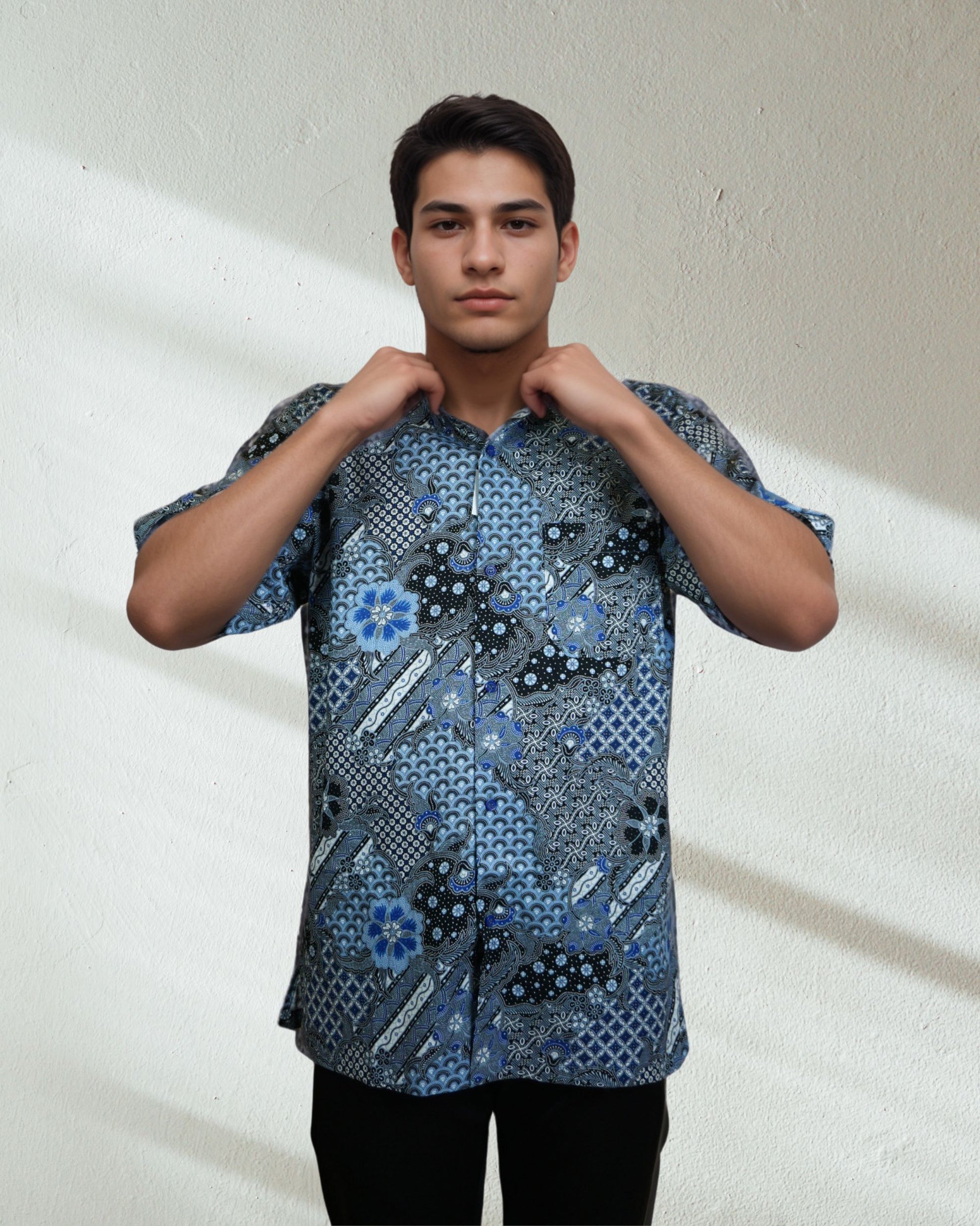 Baju Batik Cotton Dewi Nusantara Short Sleeve