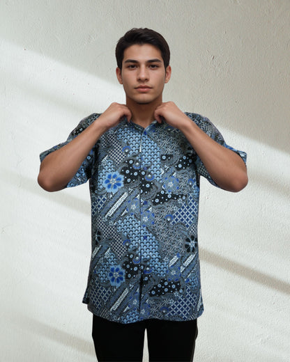 Baju Batik Cotton Dewi Nusantara Short Sleeve