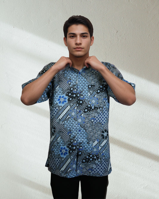 Baju Batik Cotton Dewi Nusantara Short Sleeve