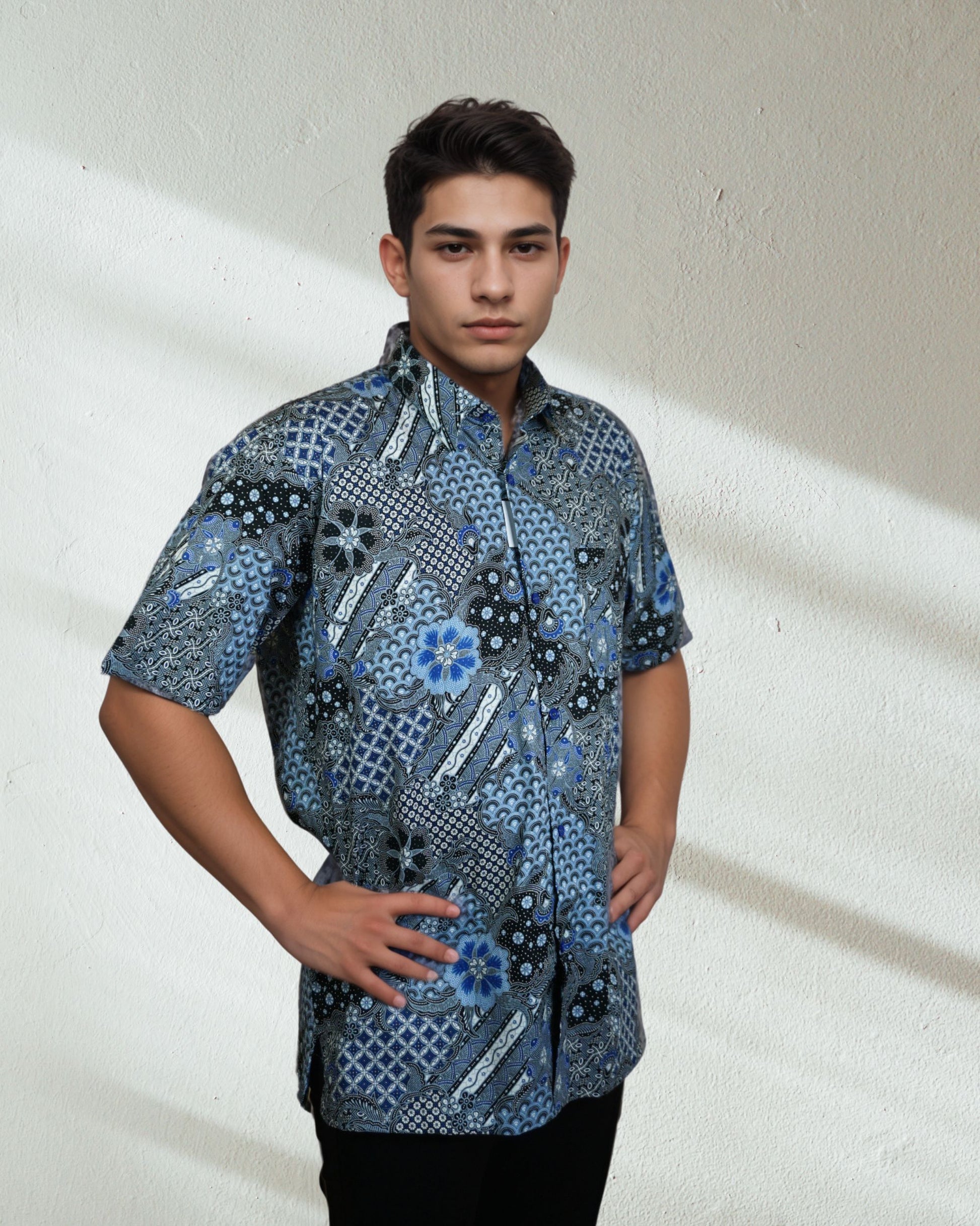 Baju Batik Cotton Dewi Nusantara Short Sleeve