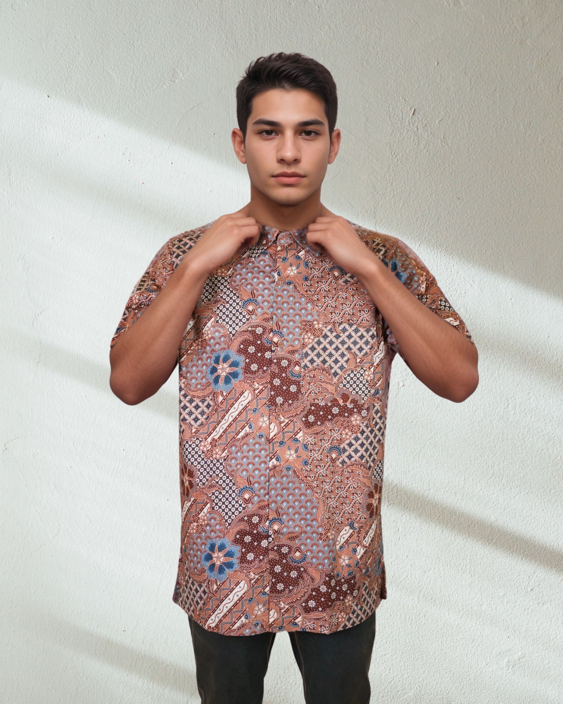 Baju Batik Cotton Dewi Nusantara Short Sleeve