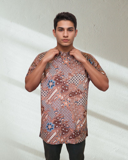 Baju Batik Cotton Dewi Nusantara Short Sleeve