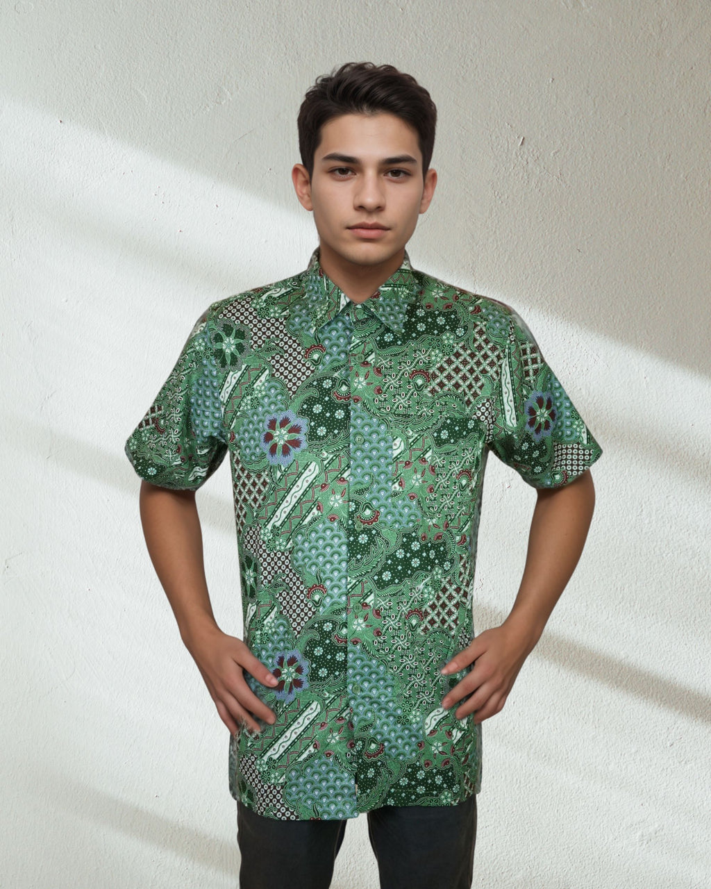 Baju Batik Cotton Dewi Nusantara Short Sleeve