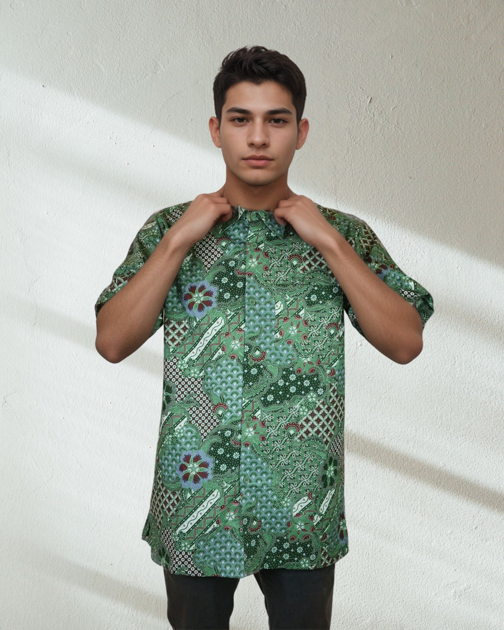 Baju Batik Cotton Dewi Nusantara Short Sleeve