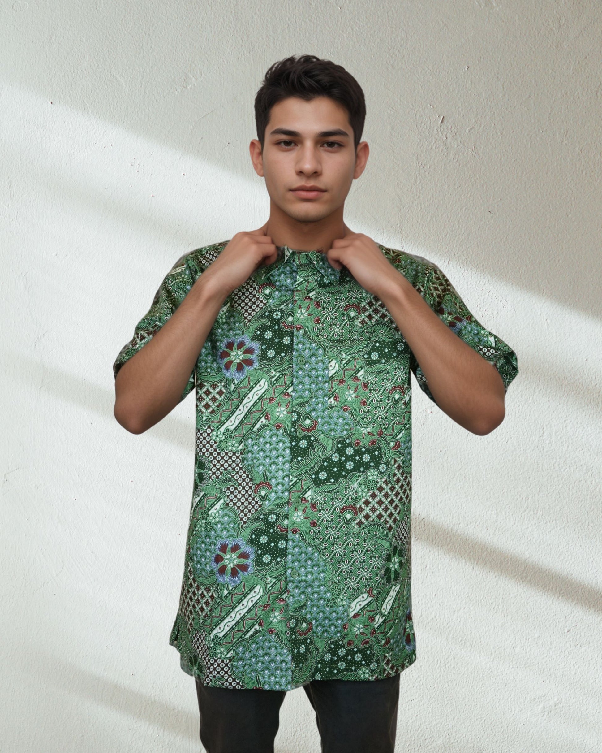 Baju Batik Cotton Dewi Nusantara Short Sleeve