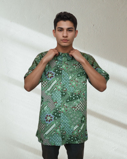 Baju Batik Cotton Dewi Nusantara Short Sleeve