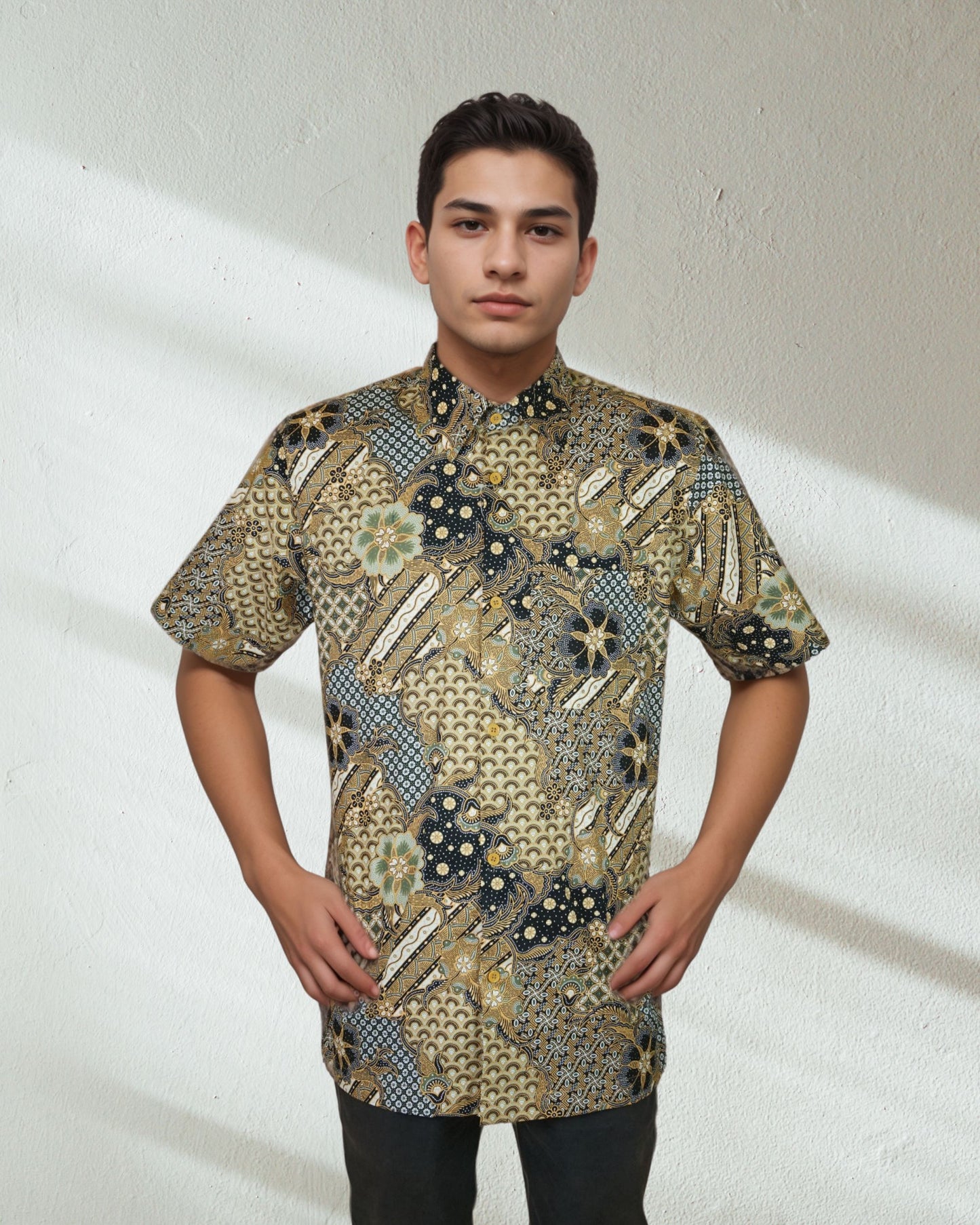 Baju Batik Cotton Dewi Nusantara Short Sleeve