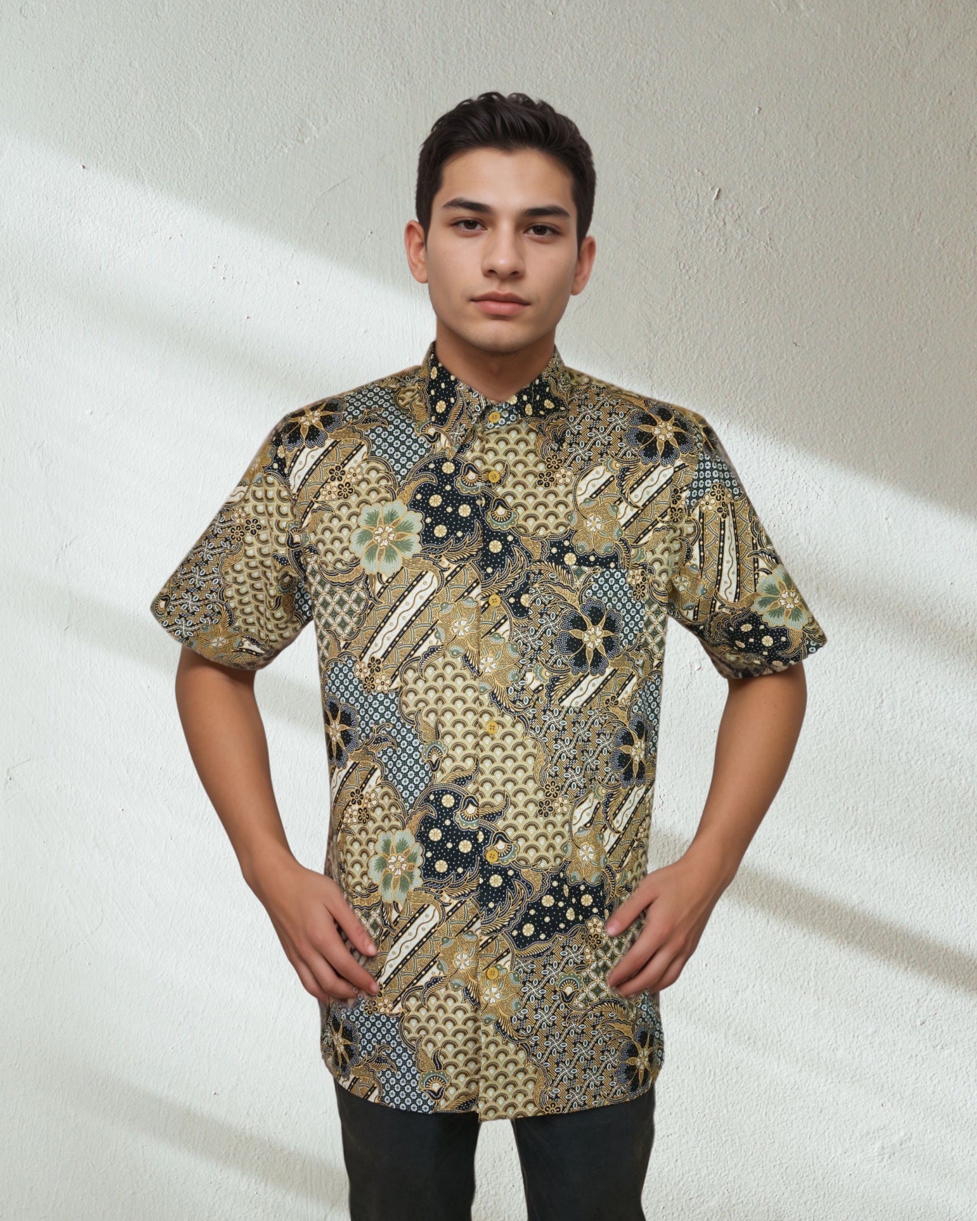 Baju Batik Cotton Dewi Nusantara Short Sleeve