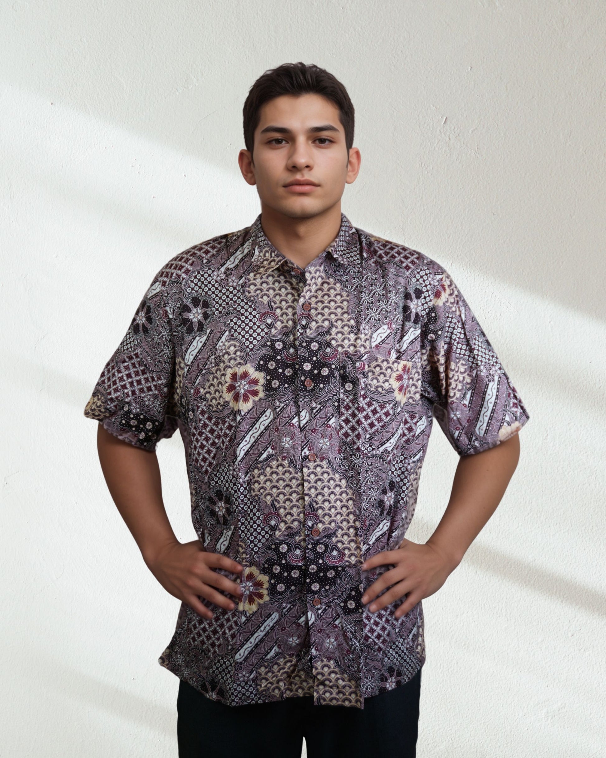 Baju Batik Cotton Dewi Nusantara Short Sleeve