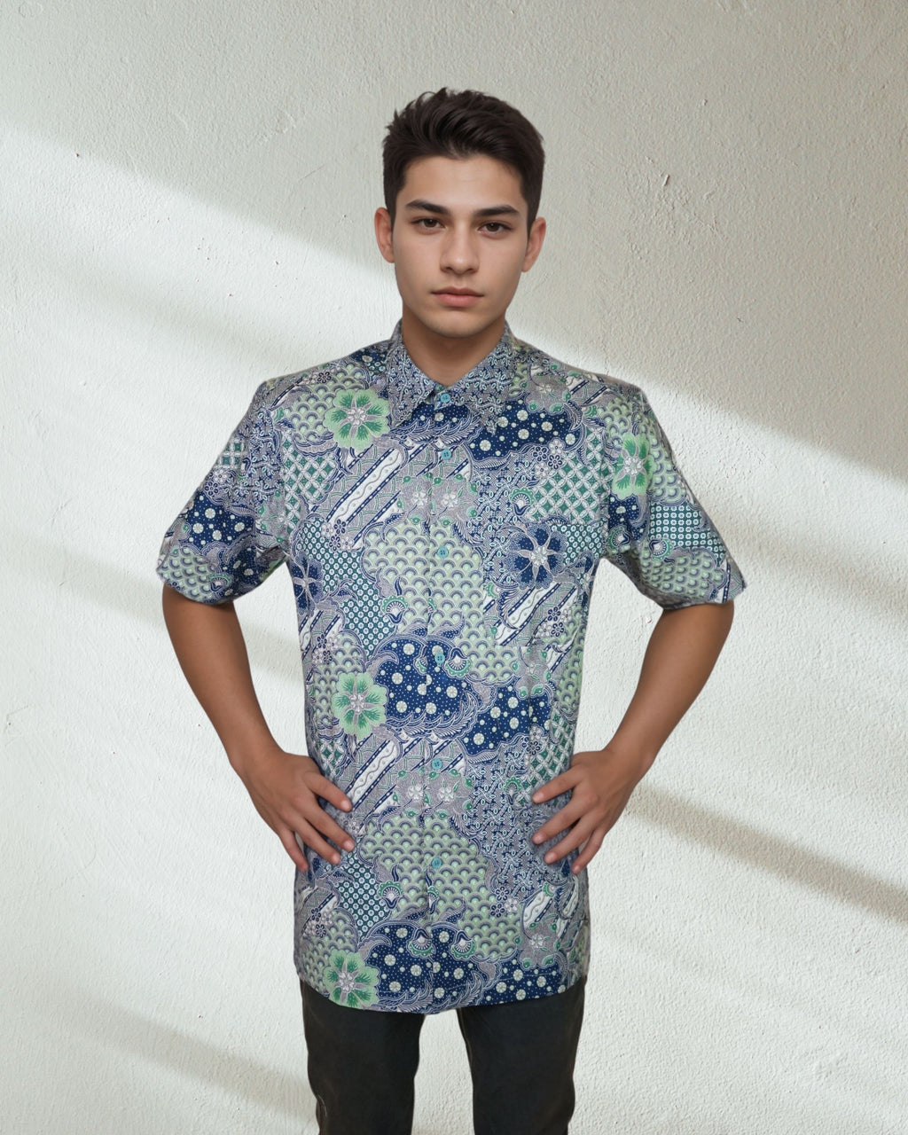 Baju Batik Cotton Dewi Nusantara Short Sleeve