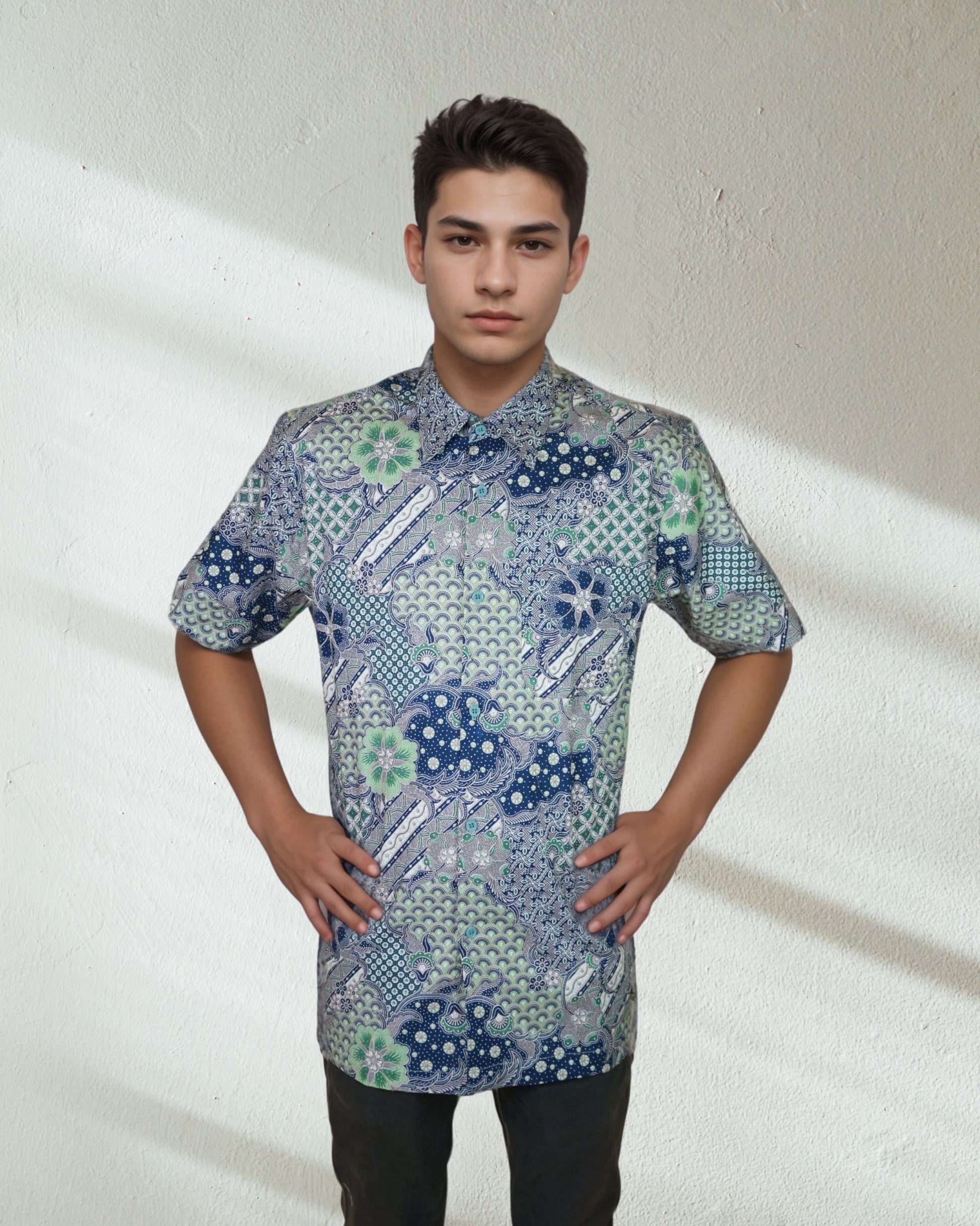 Baju Batik Cotton Dewi Nusantara Short Sleeve