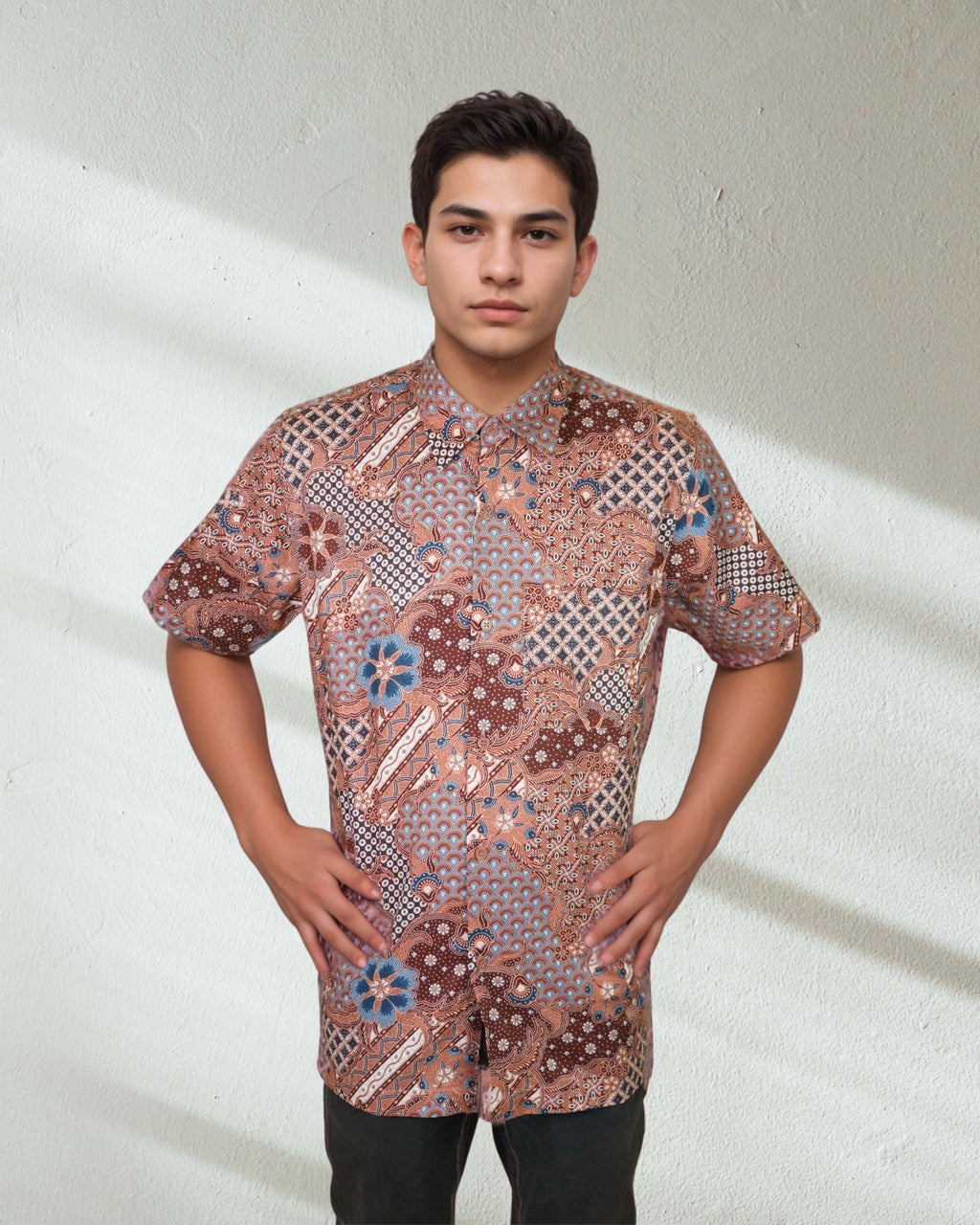 Baju Batik Cotton Dewi Nusantara Short Sleeve