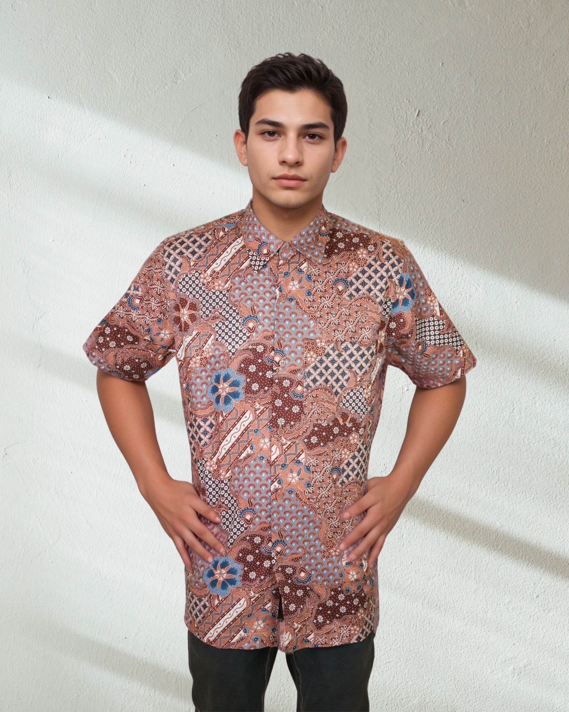 Baju Batik Cotton Dewi Nusantara Short Sleeve
