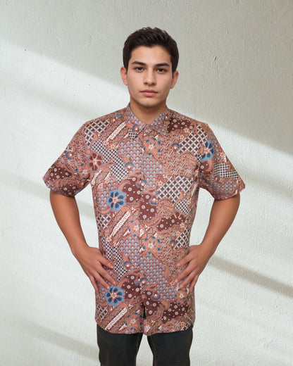 Baju Batik Cotton Dewi Nusantara Short Sleeve