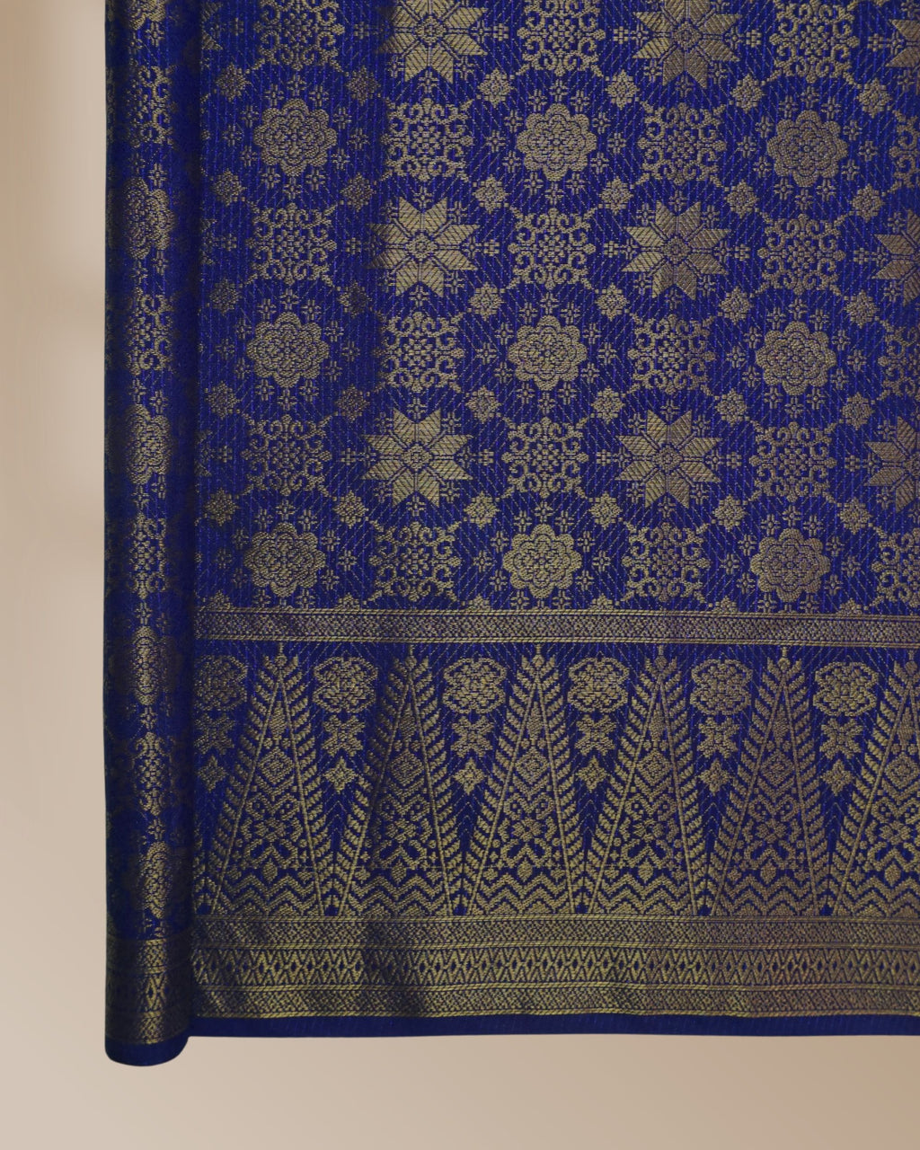 Bayangan Seroja Metallic Songket 44"