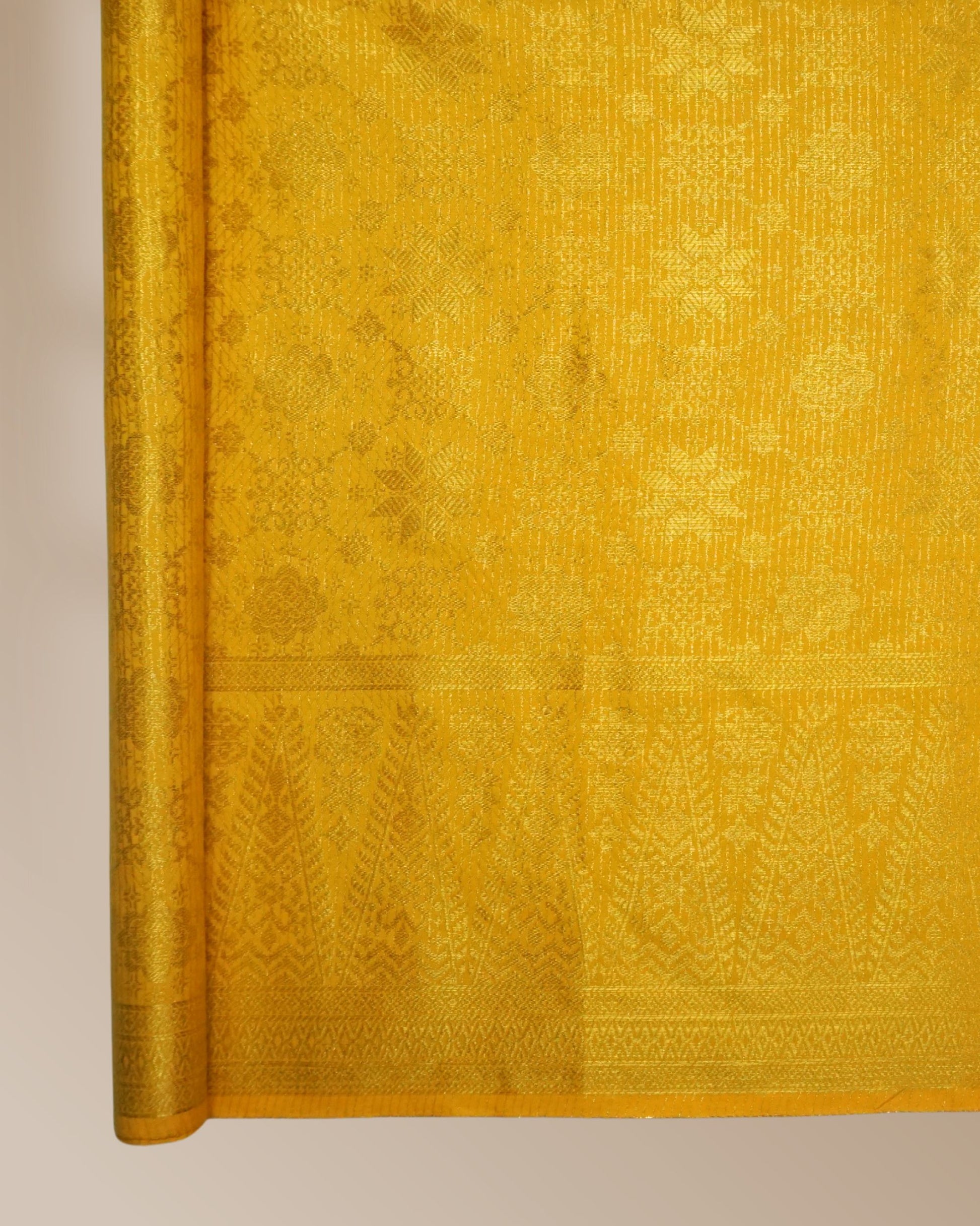 Bayangan Seroja Metallic Songket 44"