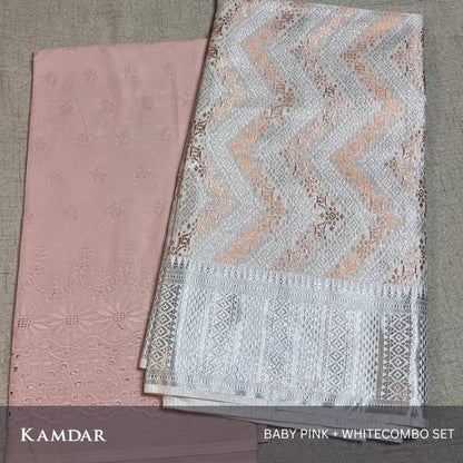 Combo Set Cotton Embroidery with Songket Multicolor