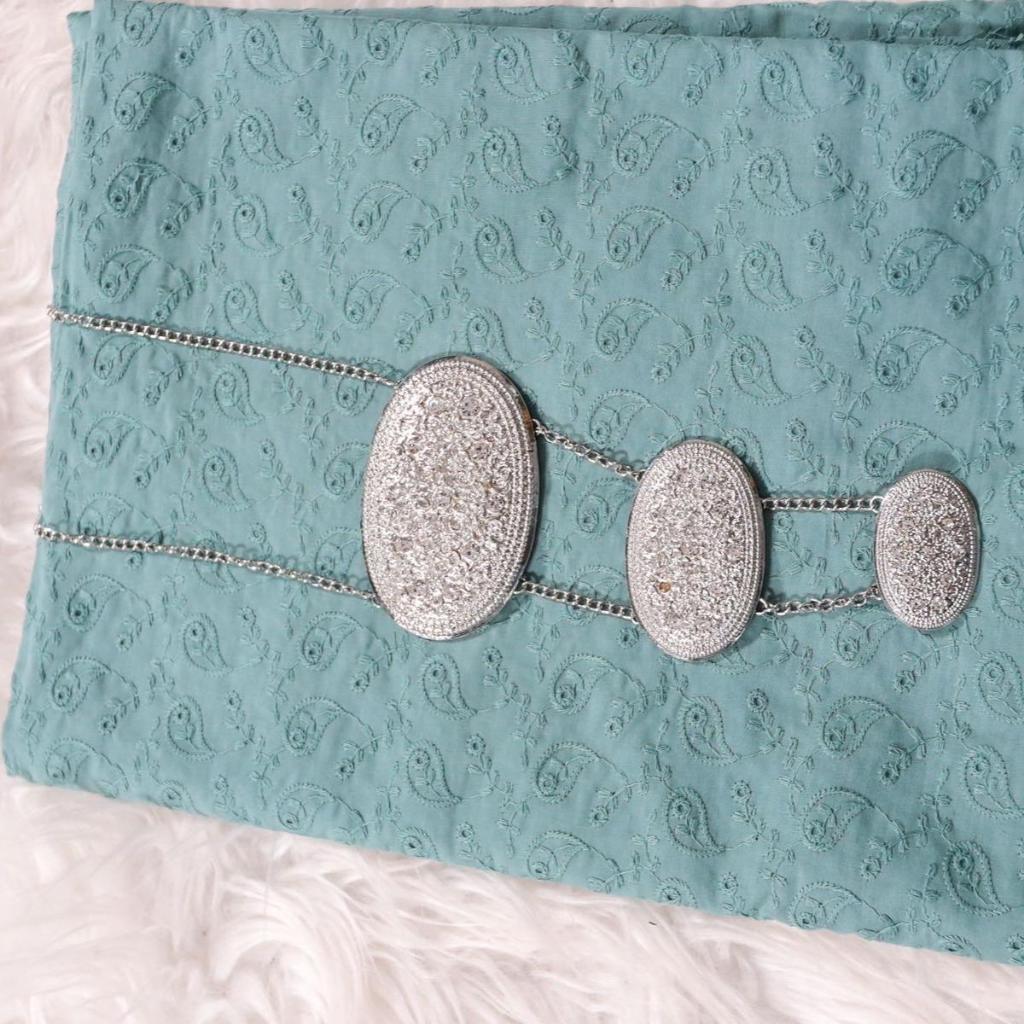 Mango Pure Cotton Embroidery Bidang 44"