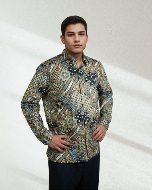Baju Batik Cotton Dewi Nusantara Long Sleeve