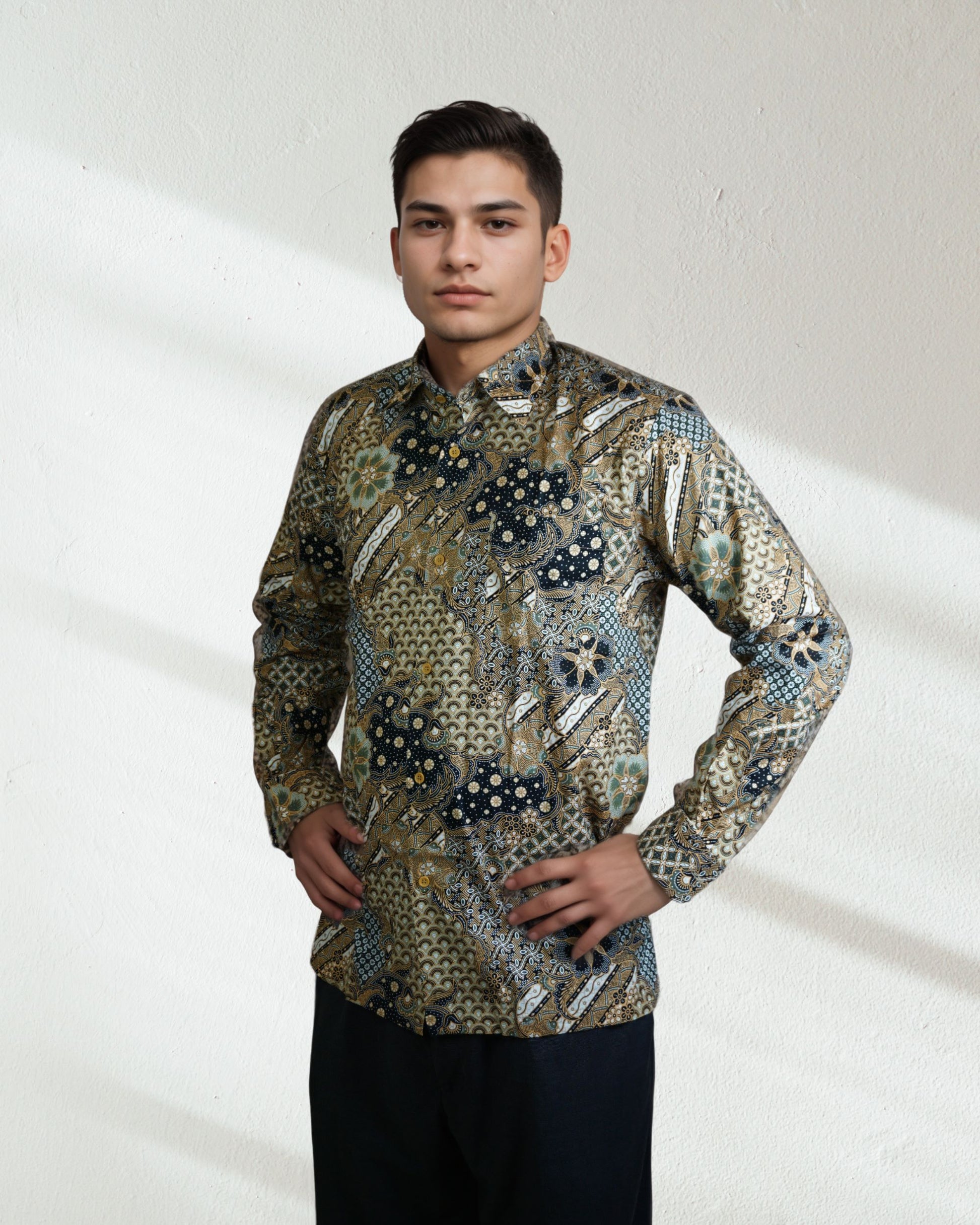 Baju Batik Cotton Dewi Nusantara Long Sleeve