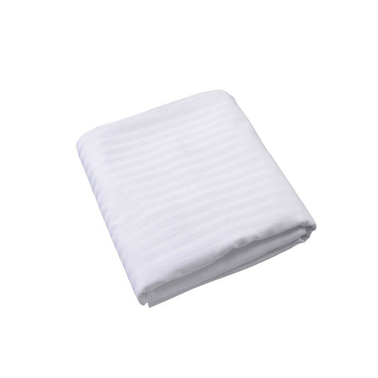 Flat Stripe Cotton Polyester Bedsheet