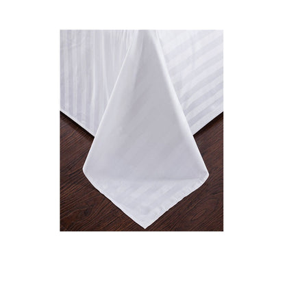Flat Stripe Cotton Polyester Bedsheet