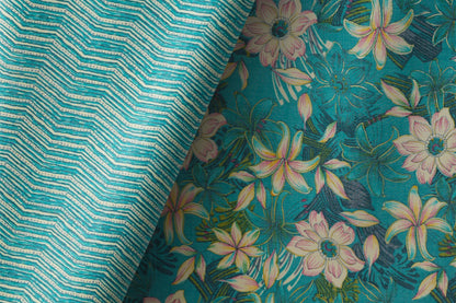 Sunhine Capusel Slub Prints With Capusel Slub Combo 58"
