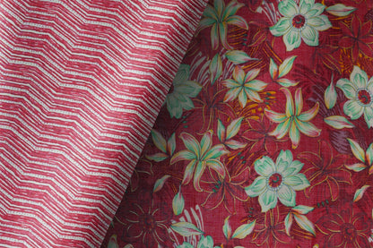 Sunhine Capusel Slub Prints With Capusel Slub Combo 58"
