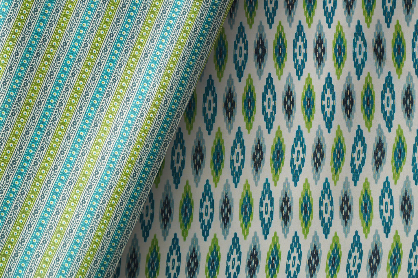 Smiley Rayon Capusel Slub Foil Prints Combo 44"