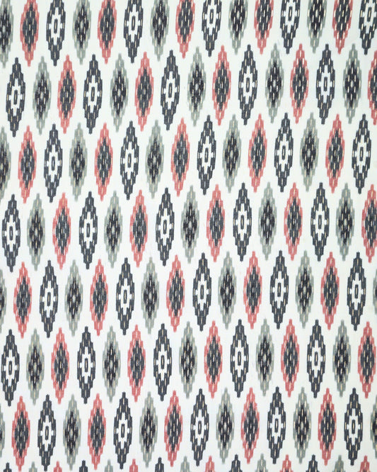 Etnik Smiley Rayon Capusel Slub Foil Prints 44"